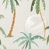 WELLDAY Shower Curtain Palm Trees on Beige Bathroom Decor Waterproof