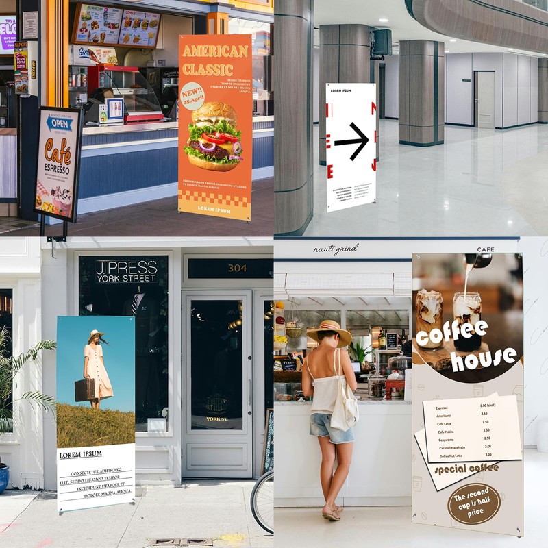 Adjustable X Banner Stand ,Size from 23x63 to 32x78 inches,