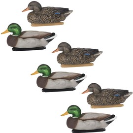 ZINK Floater Decoys | 6-Pack Life-Size Floating Decoys for Duck Hunting | 3 Drakes & 3 Hens