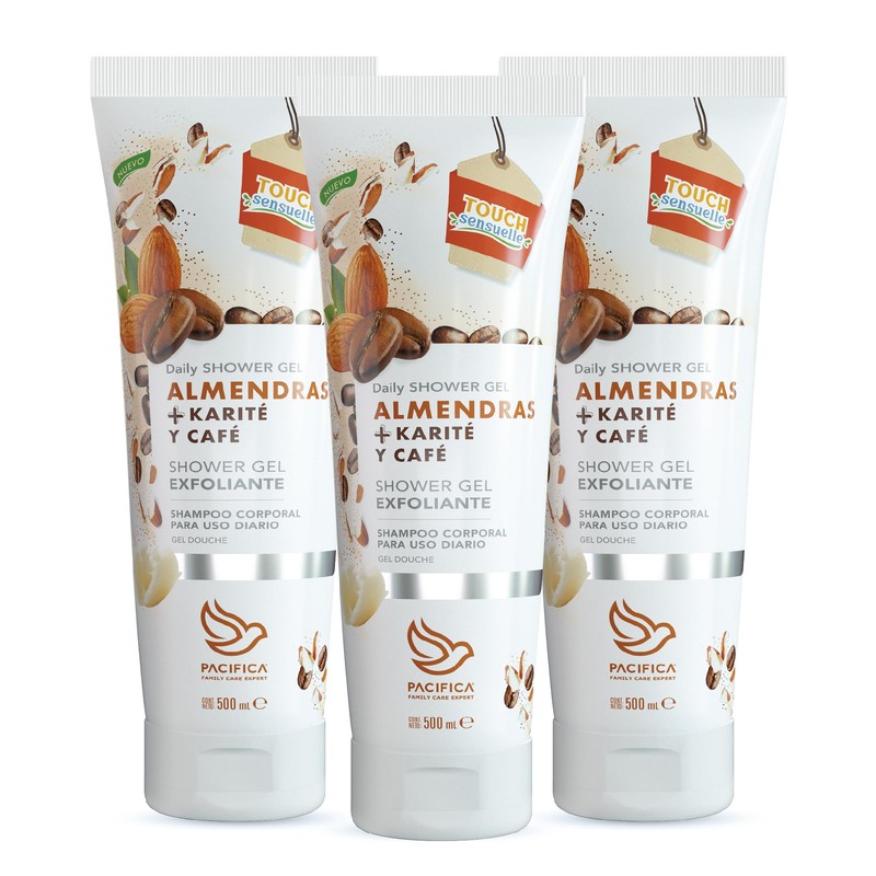 Pacifica Jabón Líquido Corporal Shower Gel Exfoliante Almendra + Karité