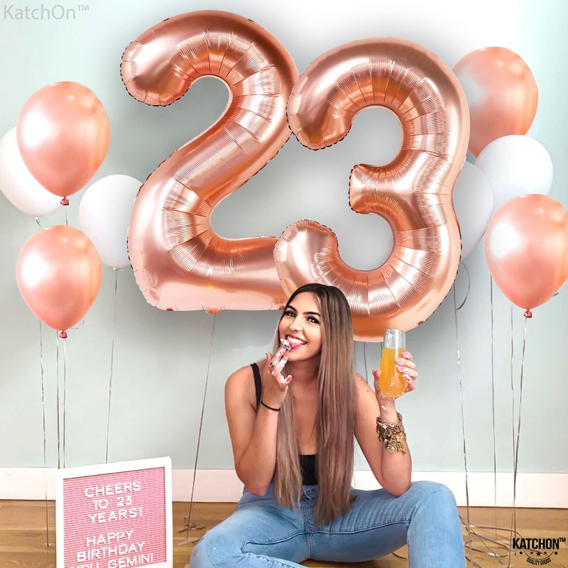 KatchOn, Rose Gold 2p Balloons - 40in, 23 for Women's