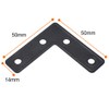 20 Pcs Black L-Shape Corner Brace Bracket,50mmx50mm,Stainless Steel 90 Degree