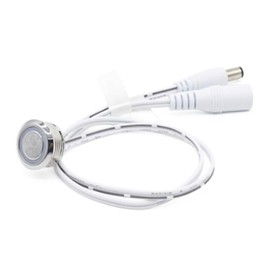 Clearhill 12V - 24V Touch Dimmer Switch, LED for 17mm Mounting Hole - Ideal LED Strip Lighting Control (White)