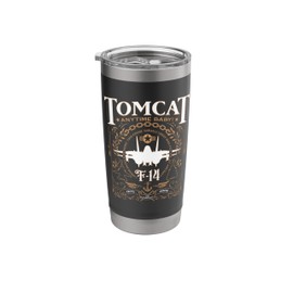Classic F-14 Tomcat Military Fighter Jet Design Stainless Steel Insulated Tumbler