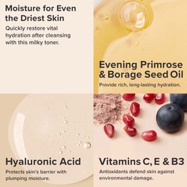 Paula's Choice Skin Recovery Calming Face Toner, Toner for Face with Hyaluronic Acid, Vitamin E & Primrose, Hydrates, Replenishes & Soothes Skin, Dry & Sensitive Skin, Frangrance Free, 6.4oz