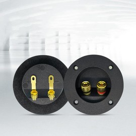 JORCEDI Car Stereo 2-Way Speaker Box Terminal Binding Post Spring Cup Connectors for Home Car Stereo Speakers