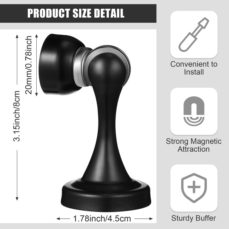16 Pcs Magnetic Door Stoppers Stainless Steel Door Stops Magnetic