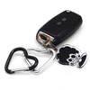 Mini heart carabiner key ring key ring accessories Subsidiary material 02Heart Viner-Silver 27ea