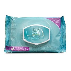 LOT OF 3 - Hygea Flushable Personal Cleansing Cloths 48 wipes each
