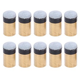 VGEBY Billiard Cue Tips, Snooker Cue Tips, Replacement with Cue Stick Ferrules 12 mm / 13 mm (13 mm) Pack of 10