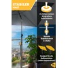 Menz Parasol Holder Balcony Railing, Set of 2 – Solid