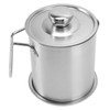 Bacon Grease Container Stainless Steel High Temperature Resistance Oil Strainer