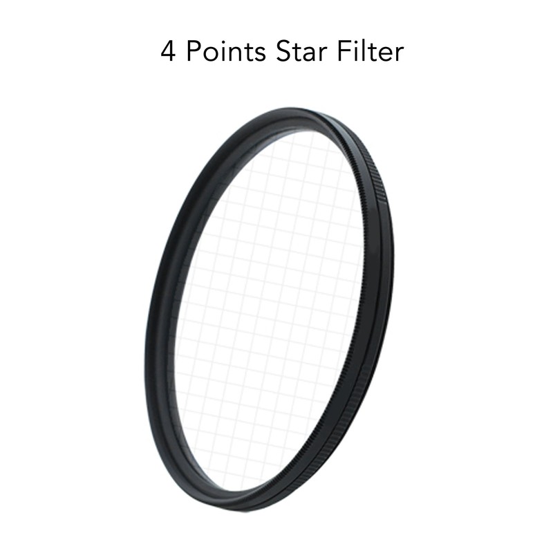 Adjustable Star Filter Anti Scratch Starburst Lens Filter 4 Points
