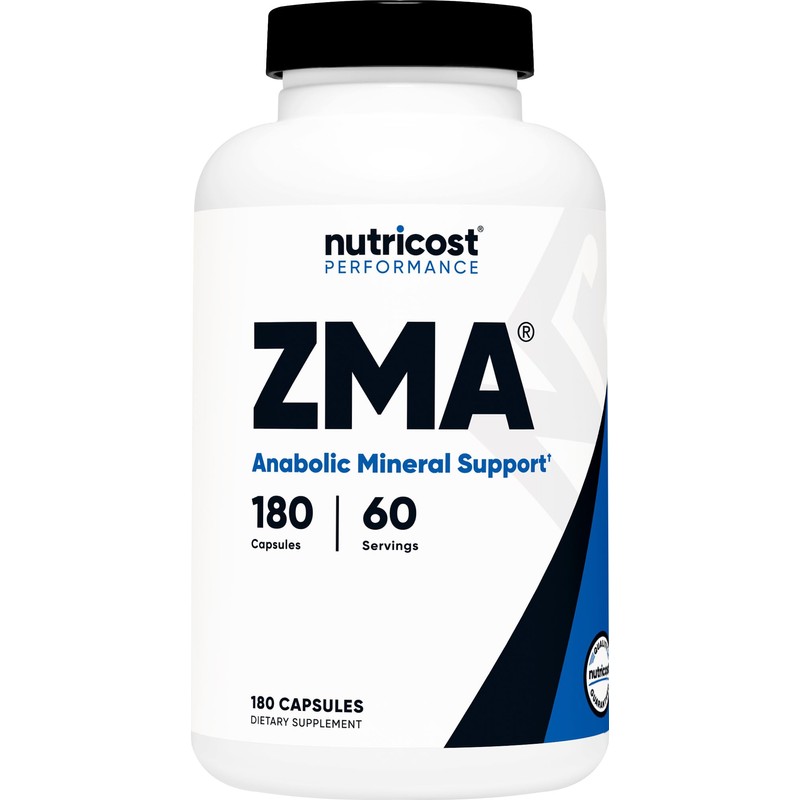 Nutricost ZMA 180 Capsules - Non-GMO and Gluten Free ZMA
