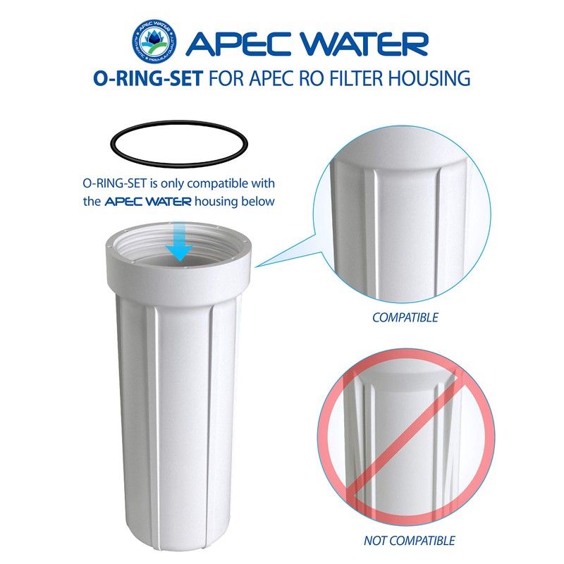 APEC Water Systems Set 3 Pcs 3.5" O.D. Replacement ORing