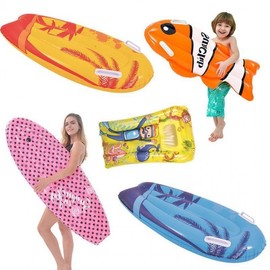New Kids' Inflatable Fish-Shaped Surfboard Watermelon PLF955 Free Size/Free Size Orange Coconut Surfboard 3ea