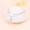 Flip Flop Anklet for Women S925 Sterling Silver Adjustable Foot