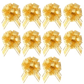 Pack of 10 Ribbon Decorative Knots, Gift Wrapping, Decorative Knots, Wedding Decoration Ball Flowers, Wedding Car Decorative Knots, Party Decoration Gift Ball Flowers, Wedding Table Decoration