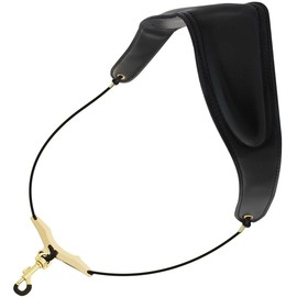 anddat Neck Strap for Saxophone, Alto Tenor, Baritone, Soprano, Saxophone, Woodwind Instrument, Beginner, Strain, Fatigue Reduction, Lightweight Blades, Adjustable Height, Wide Pad, Fit, PU Leather,