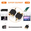 ANDTOBO ANDTOBO 3.5 mm TRS to Dual RCA F (2-Pack),