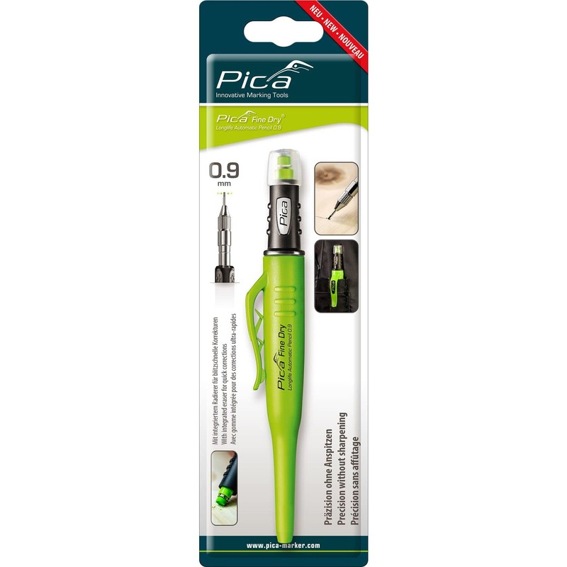 vasalat Pica Deep Hole Marker Fine-Dry 0.9, Pencil Drill Hole