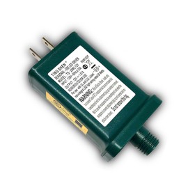 12V 1.67A Power Supply Class 2 Transformer Raintight IP44 US Plug Connector 1/2in 12mm Adapter for LED String Seasonal-Use Light, Holiday Lighting, Christmas X-Mas Tree TS-20WL12V - Right Positive