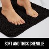 Gorilla Grip Bath Rug 48x24, Thick Soft Absorbent Chenille, Rubber
