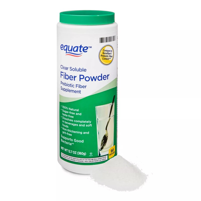 EQUATE New Equate Clear Soluble Fiber Powder, 12.3 oz Free