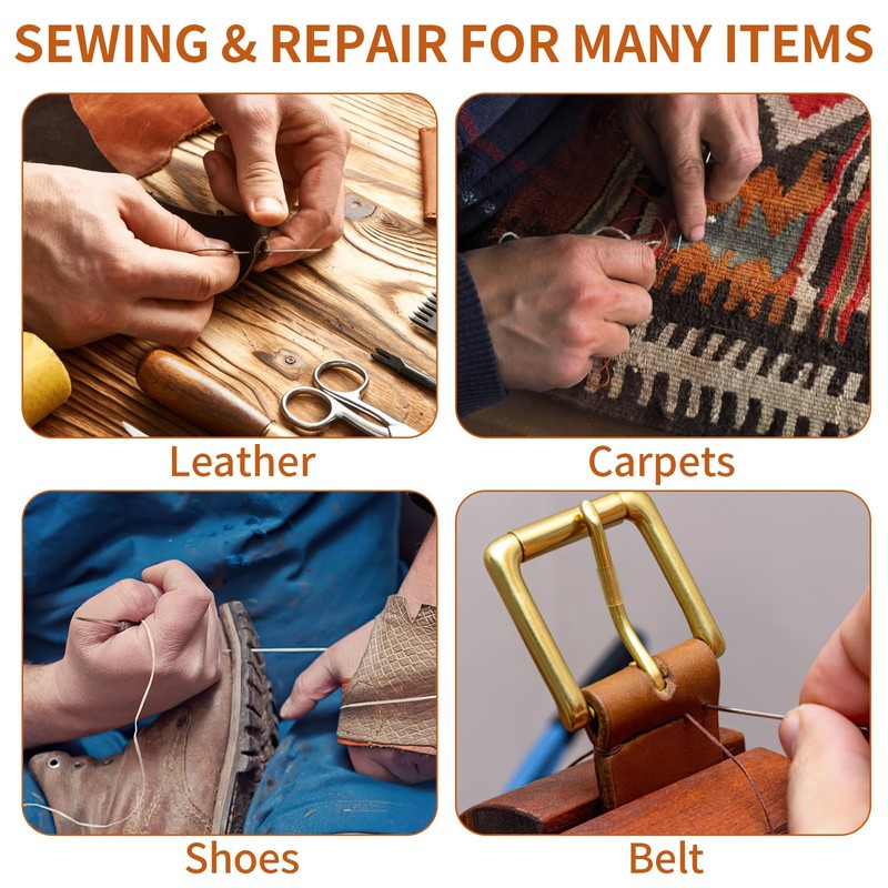 Upholstery Thread, Nylon Heavy Duty Sewing Kit, Upholstery Needle and
