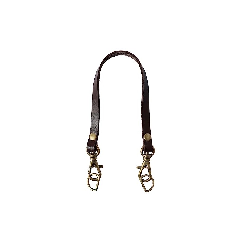 Nippon Chuko T6523-DB Portable Genuine Leather Handle, 1 Handle, Includes