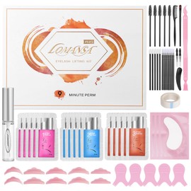 Lomansa Lash Lift Kit, Eyelash Perming Kit, Gentle Slow Acting Lotion Sachets, Suitable for Beginner and Salon