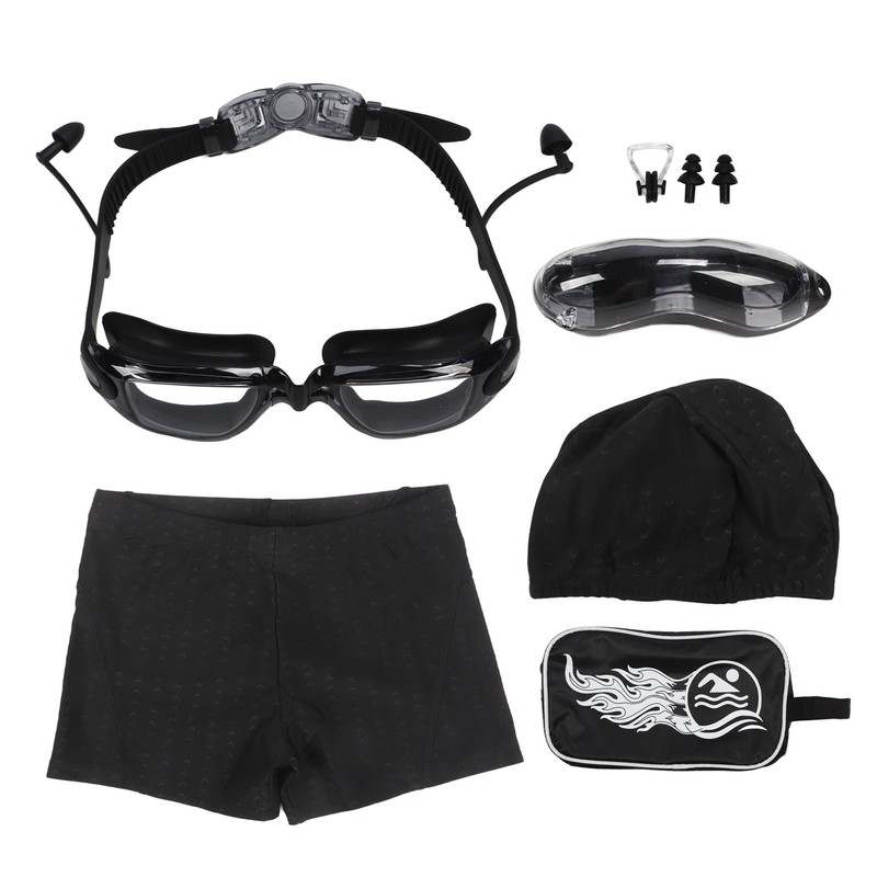 7 Piece Set Swimming Goggles Set Anti Fog UV Protection