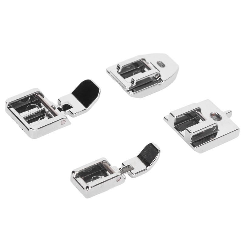 4Pcs Zipper Presser Foot Parallel Grooves Easy Operation Edge Design