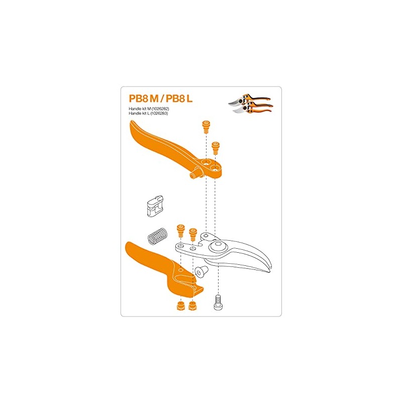 Fiskars Original Handle kit, For Fiskars Bypass pruning shears PB-8