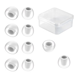 5 Pairs KBEAR 07 Ear Tips, KINBOOFI Silicone KZ ZS10 PROIEM Eartips, Medium Earbuds for KZ ZST ZS10 PRO X AS10 ZSN ZSN ZSN PRO X ZSN PRO ZAR ZS10 PRO X Wired Headphone (White,M/M/M,5Paris)