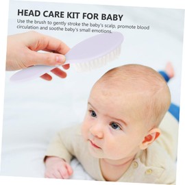 Totority 1set Massage Comb Gentle Hair Brush and Comb for Newborns Ergonomic and Portable Grooming Kit for Girls Safe Bristles for Scalp Care and Relaxation