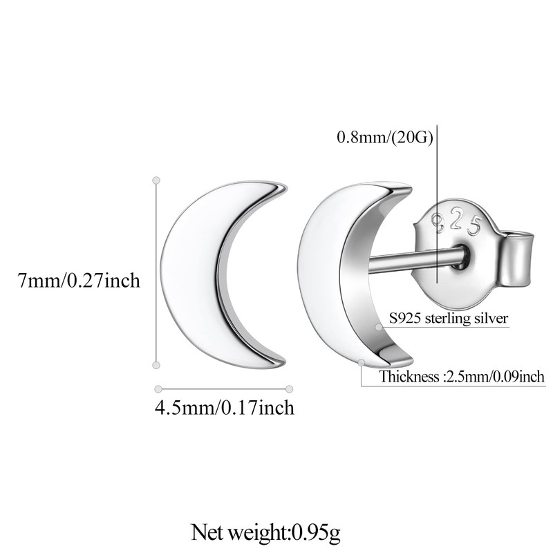 Studs Earrings for Women 925 Sterling Silver Earrings Small Studs