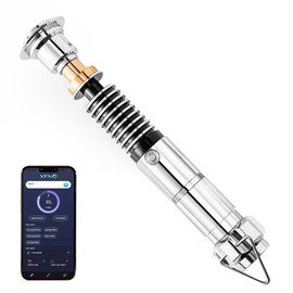 DAMIENSABER Upgrade RGB3.0 Smooth Swing Motion Control Dueling Light Saber, 16 Sound Fonts Luke Light Saber with 16 RGB Solid and Infinite Color Changing, Rechargeable Metal Hilt for Adults Gift