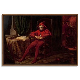 Artprints1stop Framed Canvas Print Wall Art - Stańczyk, 1862 by Jan Matejko - 24x16 inches