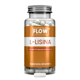 L-Lisina 500 mg - 90 Cápsulas - Flow Supplements