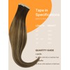DOORES DOORES Hair Extensions Tape in Human Hair Balayage Chocolate