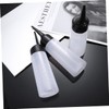 OHPHCALL 2pcs Hair Dye Bottles Shampoo Bottles White Nozzle Travel