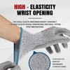 cut resistant gloves (Grey|PU Coated, Medium)