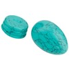 KYEYGWO Green Howlite Turquoise Carved Eggs with Stand, Healing Crystal