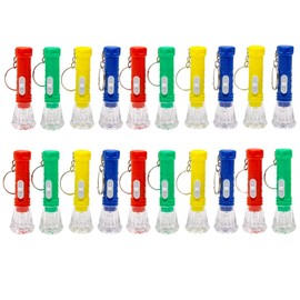 JZK 20 x Bunt Mini Schlüsselanhänger Taschenlampe Kindertaschenlampen Spielzeug für Kinder Party Geburtstag Party Favors Mitgebsel Gastgeschenk Geschenk