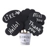 10pcs Blank Photo Booth Props, Mini Photo Booth Blank Signs,