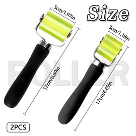 VBGURR 2 Pcs Sound Deadening Roller Wallpaper Tools for Car Sound Proofing Professional Hand Pressure Seam Roller Universal Car Sound Deadening Roller