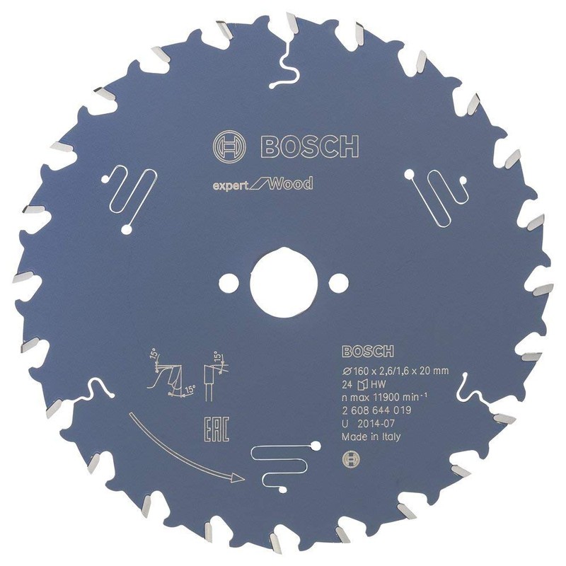 Bosch 2608644019 EXWOH 24 Tooth Top Precision Circular Saw Blade,