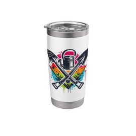 Rainbow Gardening – Vibrant Urban Gardening Graffiti Art Stainless Steel Insulated Tumbler