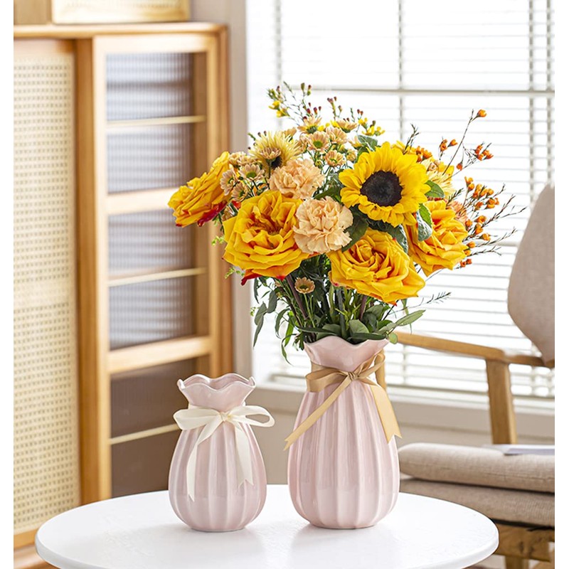 Ceramic Vases for Minimalist Modern Home Decor, Decorative Flowers Vase